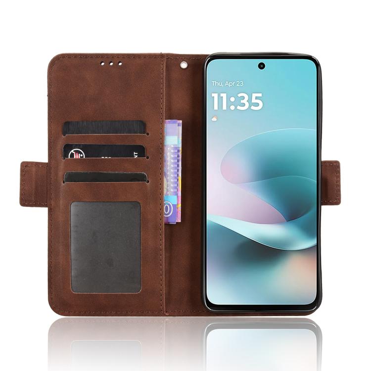 For Motorola Moto G67 Power / G57 Power Skin Feel Calf Texture Card Slots Leather Phone Case