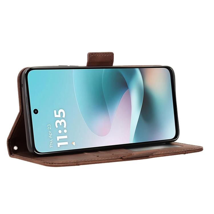 For Motorola Moto G67 Power / G57 Power Skin Feel Calf Texture Card Slots Leather Phone Case