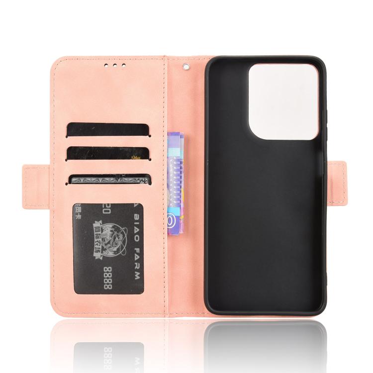 For Motorola Moto G17 / G17 Power 4G Skin Feel Calf Texture Card Slots Leather Phone Case