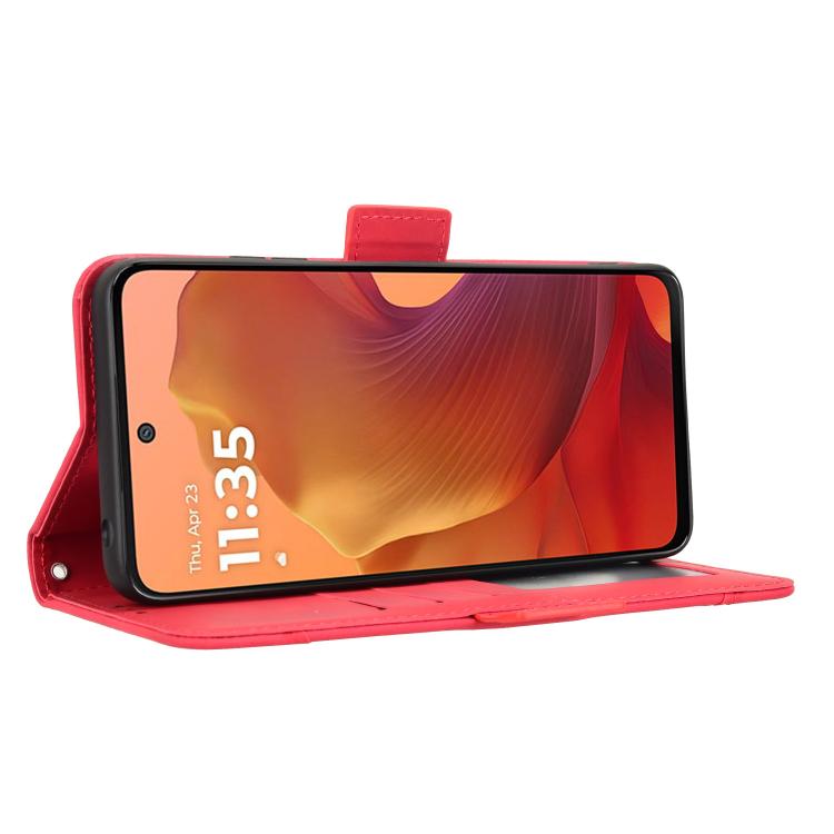 For Motorola Moto G17 / G17 Power 4G Skin Feel Calf Texture Card Slots Leather Phone Case