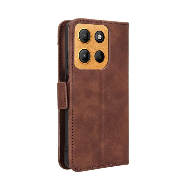 For Motorola Moto G17 / G17 Power 4G Skin Feel Calf Texture Card Slots Leather Phone Case