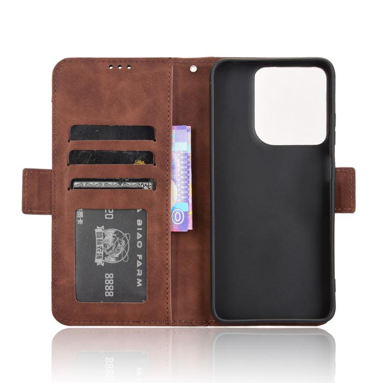 For Motorola Moto G17 / G17 Power 4G Skin Feel Calf Texture Card Slots Leather Phone Case