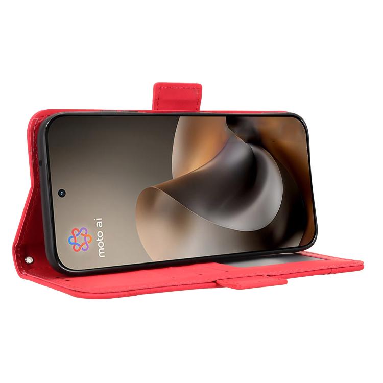 For Motorola Moto G67 / G77 5G Skin Feel Calf Texture Card Slots Leather Phone Case