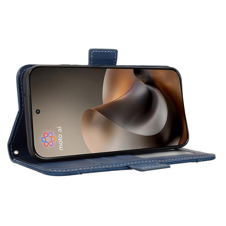 For Motorola Moto G67 / G77 5G Skin Feel Calf Texture Card Slots Leather Phone Case
