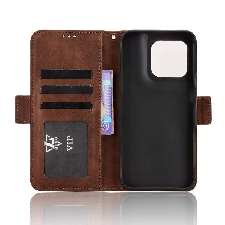 For Motorola Moto G67 / G77 5G Skin Feel Calf Texture Card Slots Leather Phone Case