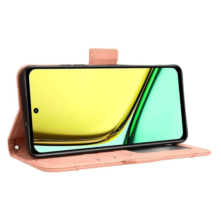 For Realme 12 Lite 4G Skin Feel Calf Texture Card Slots Leather Phone Case