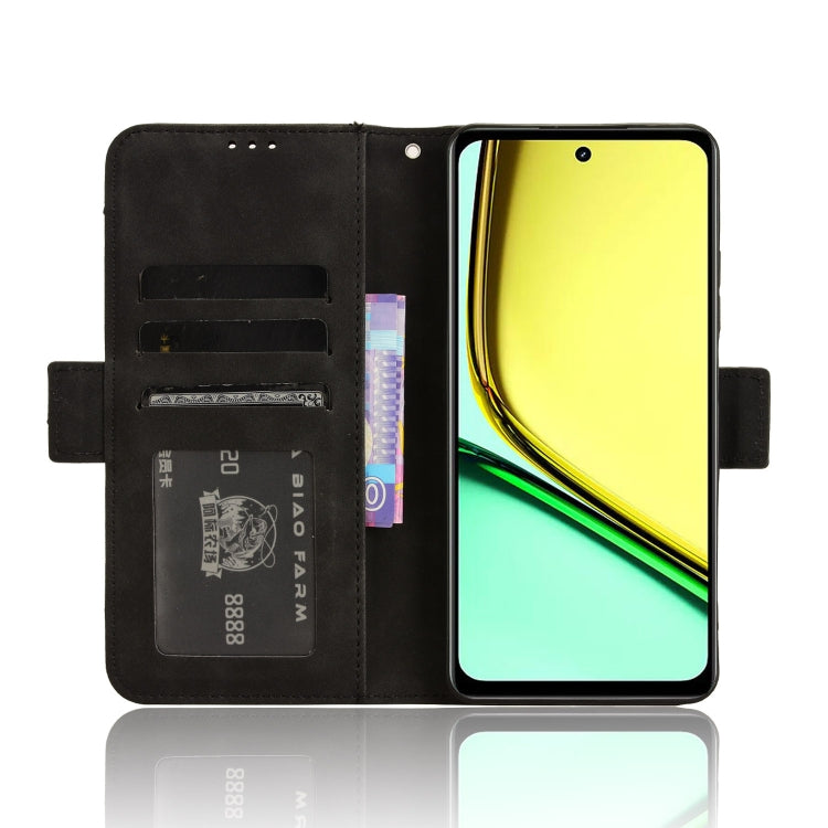 For Realme 12 Lite 4G Skin Feel Calf Texture Card Slots Leather Phone Case