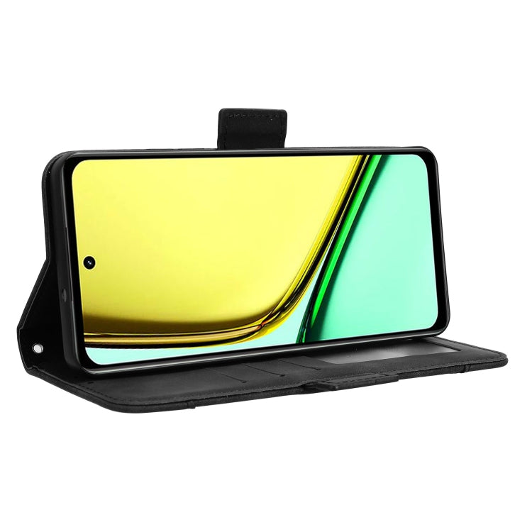 For Realme 12 Lite 4G Skin Feel Calf Texture Card Slots Leather Phone Case
