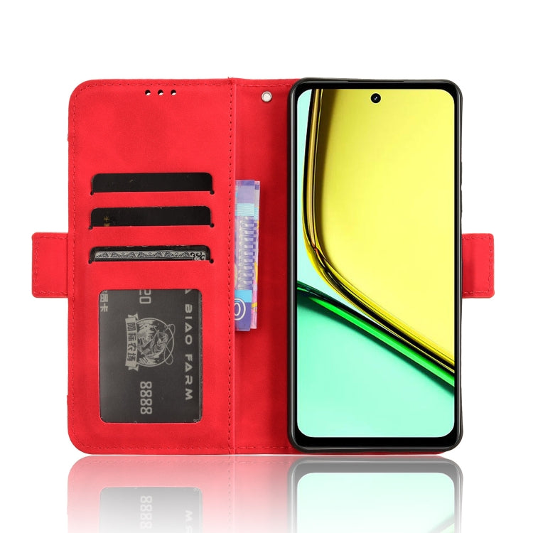For Realme 12 Lite 4G Skin Feel Calf Texture Card Slots Leather Phone Case