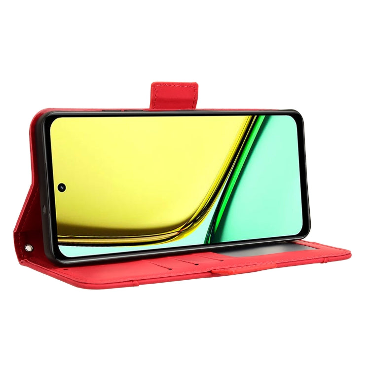For Realme 12 Lite 4G Skin Feel Calf Texture Card Slots Leather Phone Case