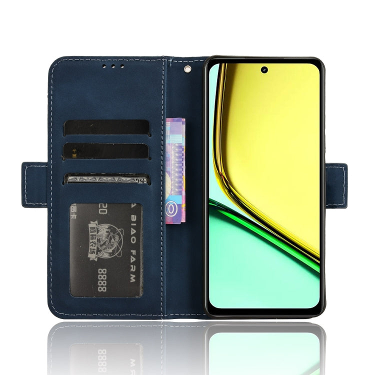 For Realme 12 Lite 4G Skin Feel Calf Texture Card Slots Leather Phone Case