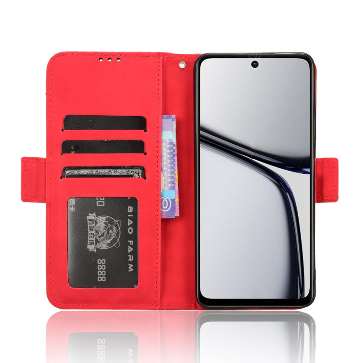 For Realme C65 4G Skin Feel Calf Texture Card Slots Leather Phone Case