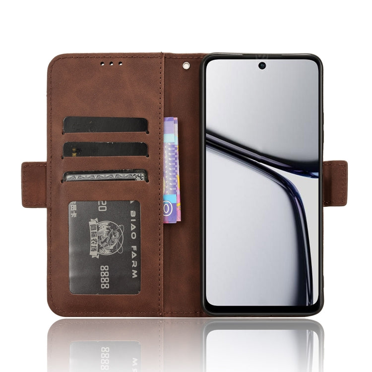 For Realme C65 4G Skin Feel Calf Texture Card Slots Leather Phone Case