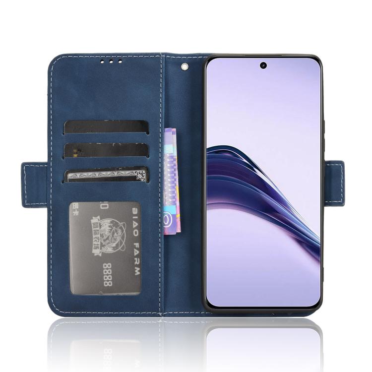 For Realme 13+ 5G Global Skin Feel Calf Texture Card Slots Leather Phone Case
