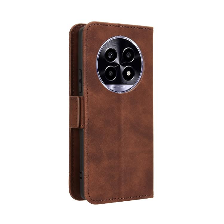 For Realme 13+ 5G Global Skin Feel Calf Texture Card Slots Leather Phone Case