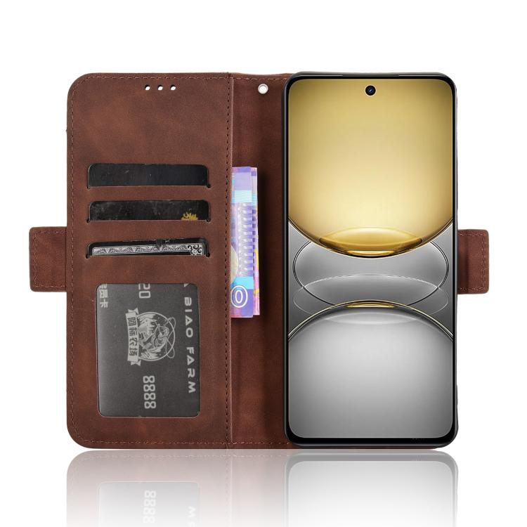For Realme C75 4G Skin Feel Calf Texture Card Slots Leather Phone Case