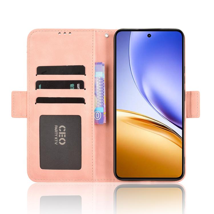 For Realme 14 5G Skin Feel Calf Texture Card Slots Leather Phone Case