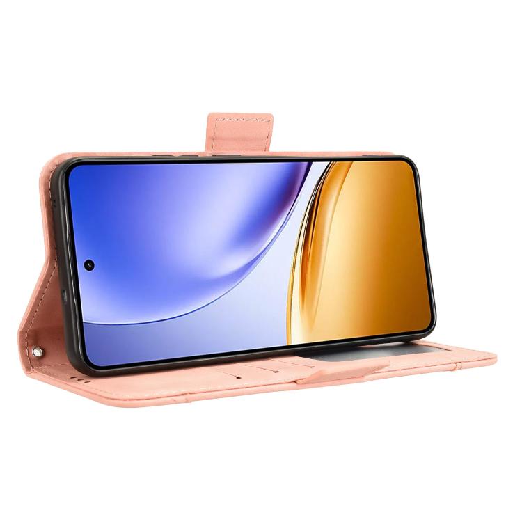 For Realme 14 5G Skin Feel Calf Texture Card Slots Leather Phone Case