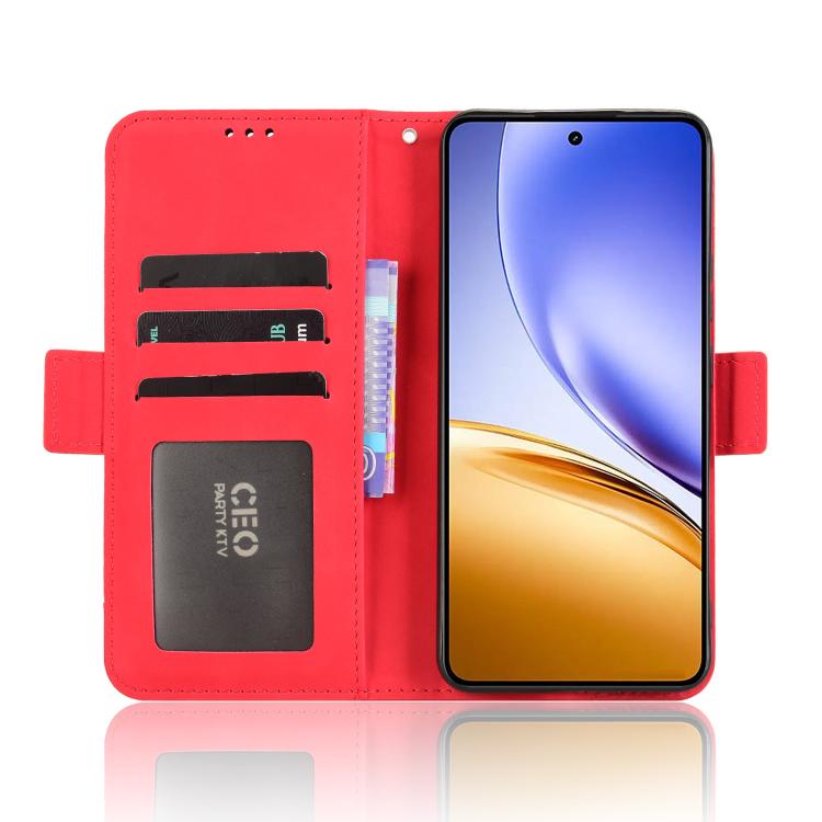 For Realme 14 5G Skin Feel Calf Texture Card Slots Leather Phone Case
