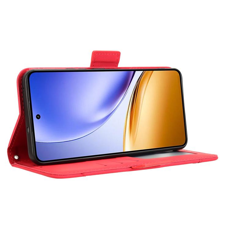 For Realme 14 5G Skin Feel Calf Texture Card Slots Leather Phone Case