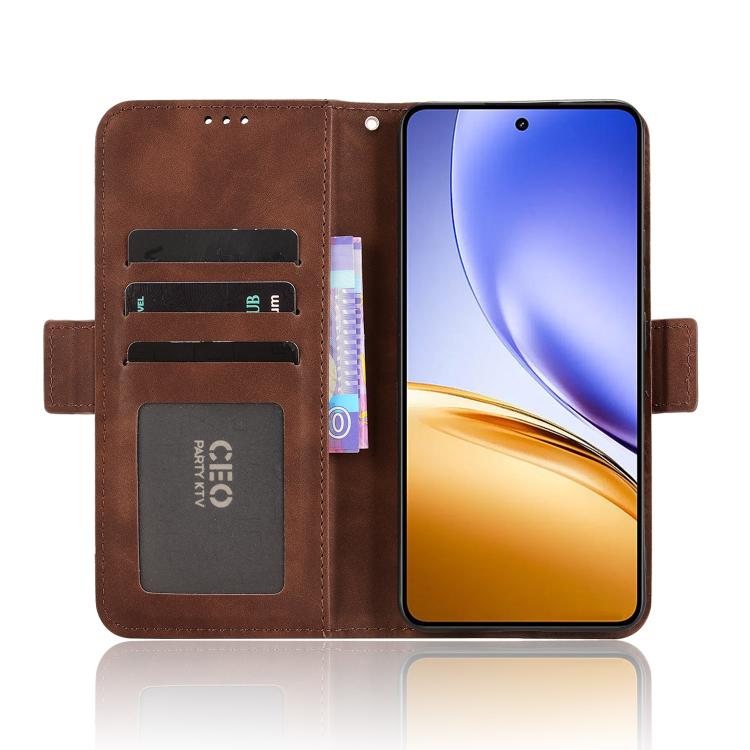 For Realme 14 5G Skin Feel Calf Texture Card Slots Leather Phone Case