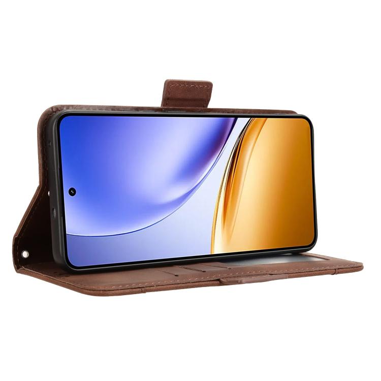 For Realme 14 5G Skin Feel Calf Texture Card Slots Leather Phone Case