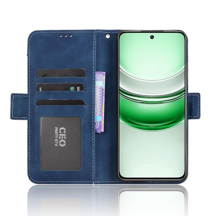 For Realme 14x 5G Malaysia / V70 Skin Feel Calf Texture Card Slots Leather Phone Case