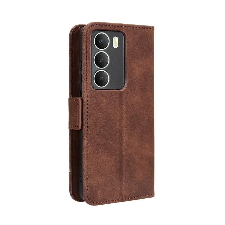 For Realme 14x 5G Malaysia / V70 Skin Feel Calf Texture Card Slots Leather Phone Case
