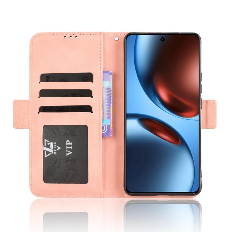 For Realme GT 7 5G Skin Feel Calf Texture Card Slots Leather Phone Case