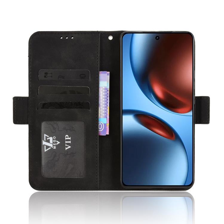 For Realme GT 7 5G Skin Feel Calf Texture Card Slots Leather Phone Case