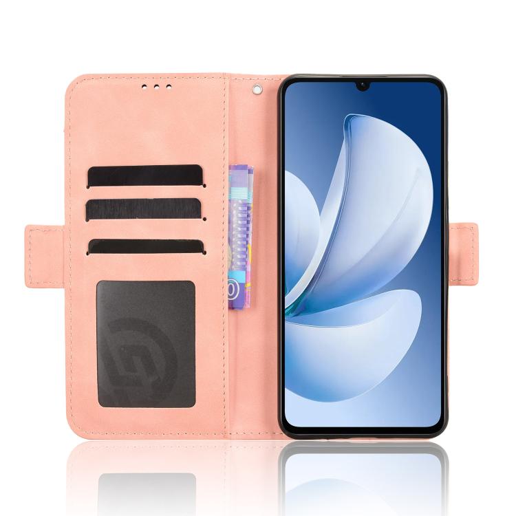 For Realme C71 4G India / Note 70T 4G Skin Feel Calf Texture Card Slots Leather Phone Case