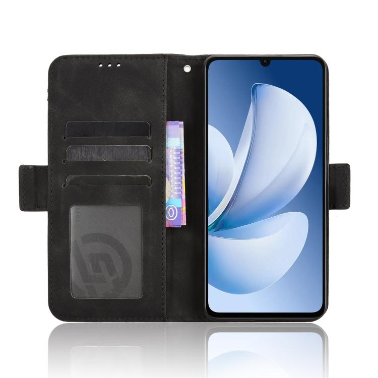 For Realme C71 4G India / Note 70T 4G Skin Feel Calf Texture Card Slots Leather Phone Case