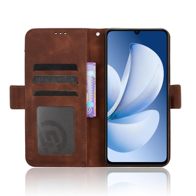 For Realme C71 4G India / Note 70T 4G Skin Feel Calf Texture Card Slots Leather Phone Case