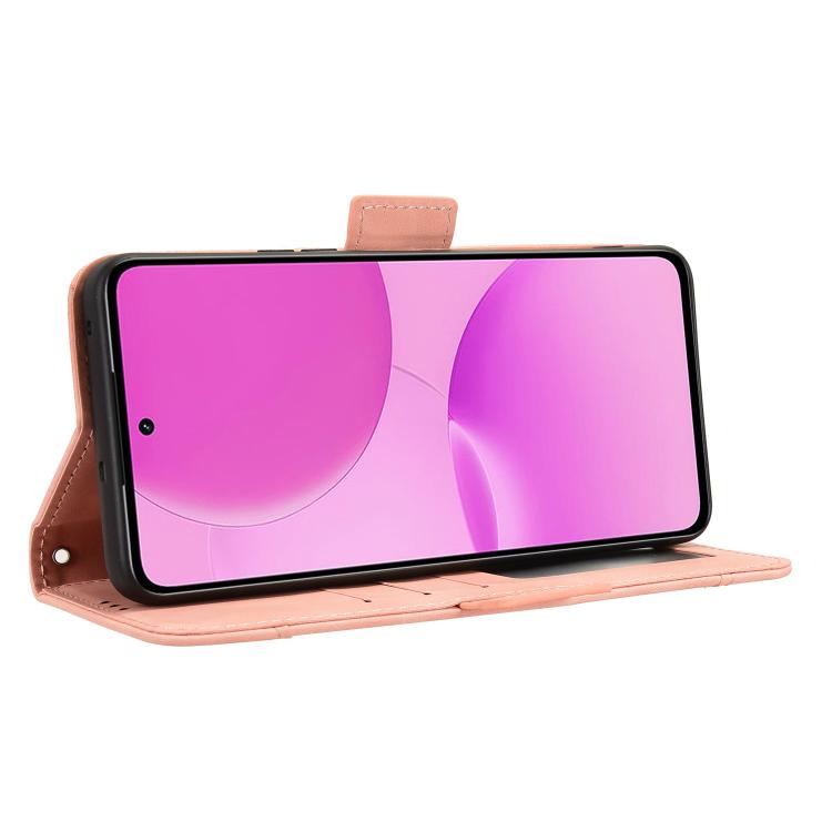 For Realme P4x 5G Skin Feel Calf Texture Card Slots Leather Phone Case