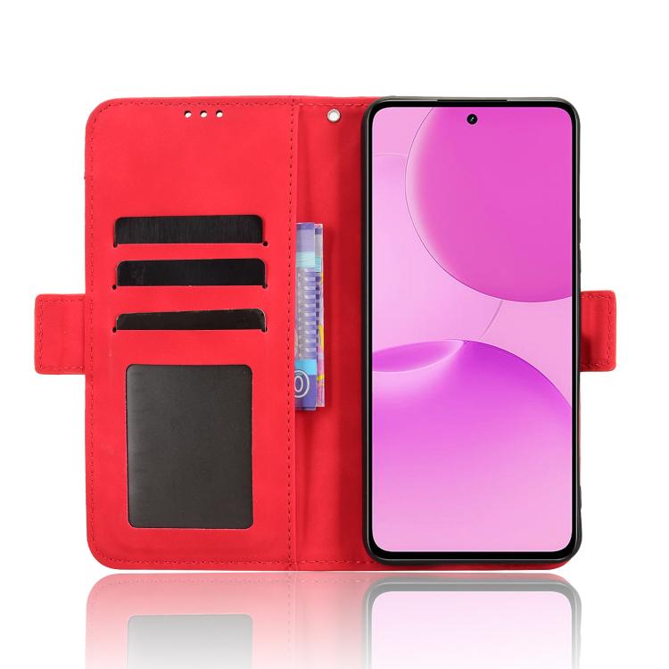 For Realme P4x 5G Skin Feel Calf Texture Card Slots Leather Phone Case