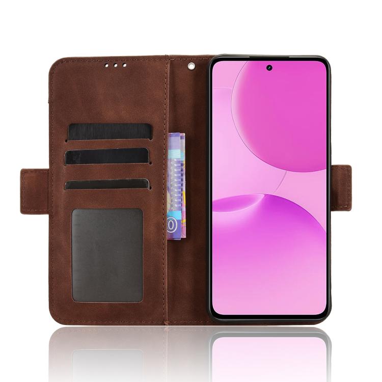 For Realme P4x 5G Skin Feel Calf Texture Card Slots Leather Phone Case