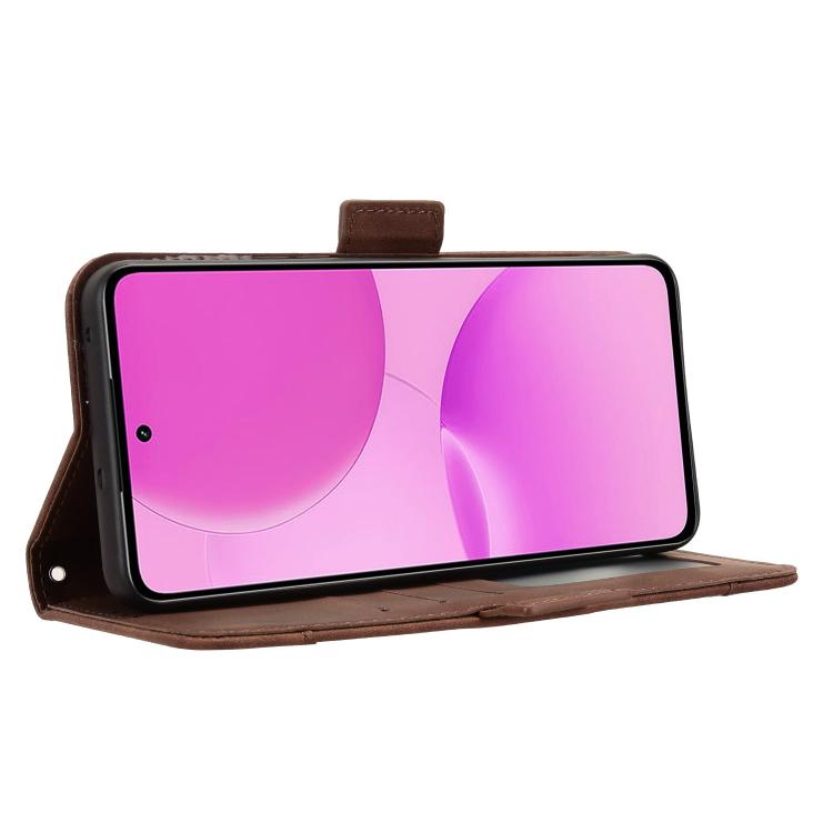 For Realme P4x 5G Skin Feel Calf Texture Card Slots Leather Phone Case
