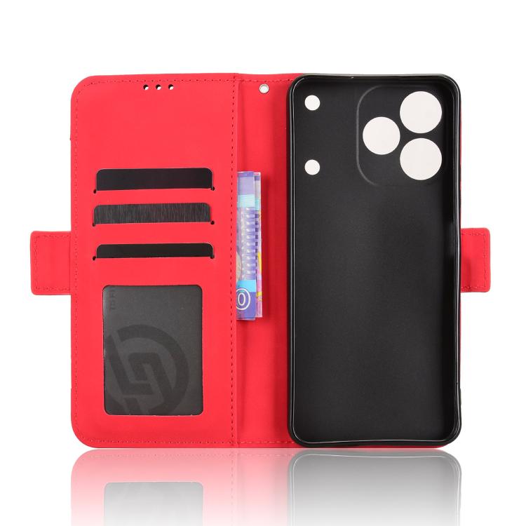 For Realme Note 80 4G Skin Feel Calf Texture Card Slots Leather Phone Case