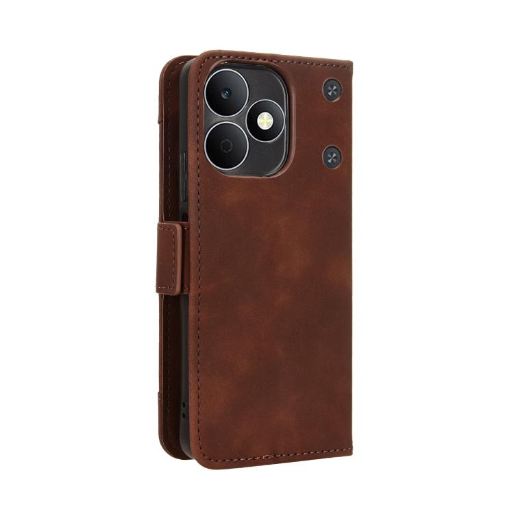 For Realme Note 80 4G Skin Feel Calf Texture Card Slots Leather Phone Case