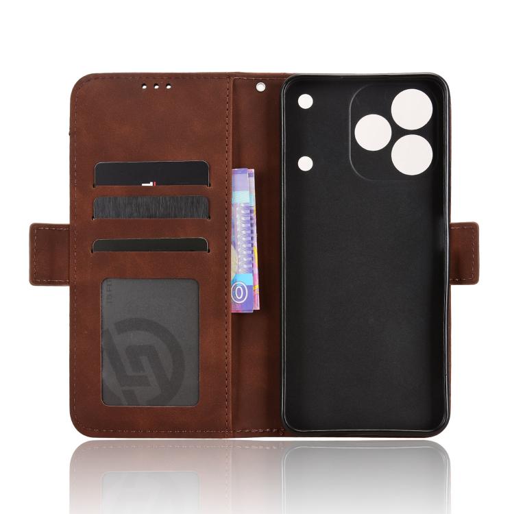 For Realme Note 80 4G Skin Feel Calf Texture Card Slots Leather Phone Case