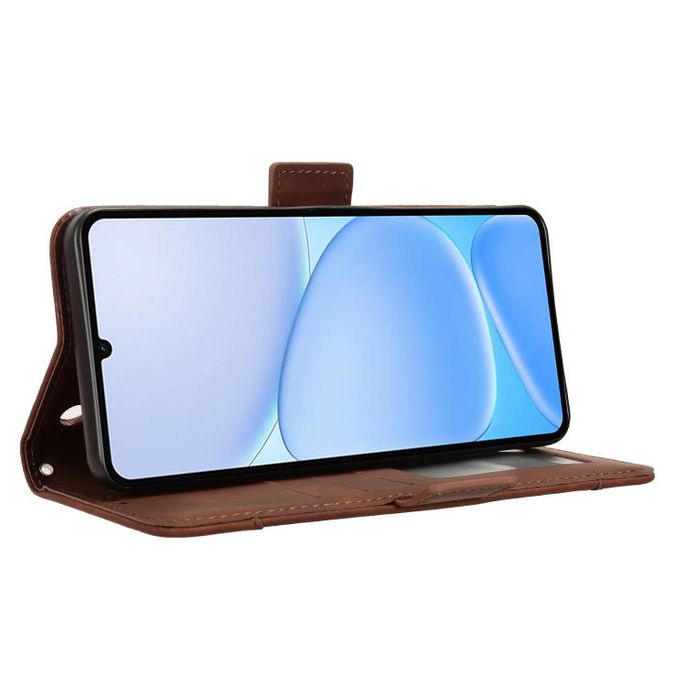 For Realme Note 80 4G Skin Feel Calf Texture Card Slots Leather Phone Case