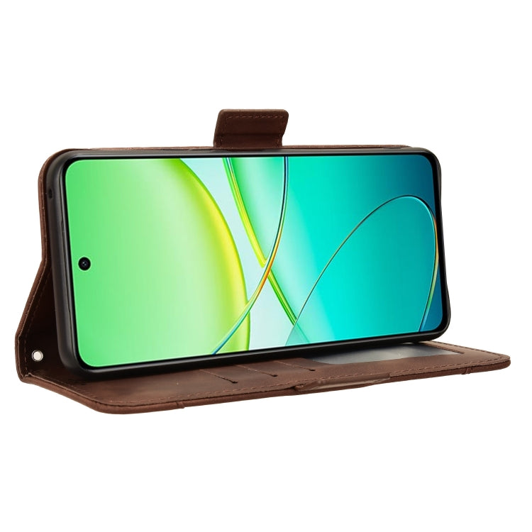 For vivo Y38 5G / Y200i 5G Skin Feel Calf Texture Card Slots Leather Phone Case