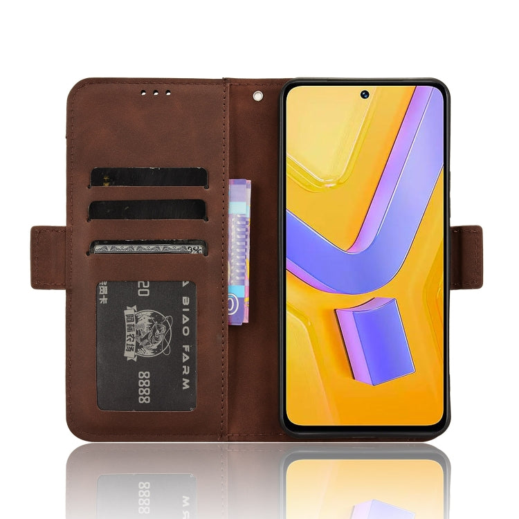 For vivo Y200e 5G / Y100 5G IND Skin Feel Calf Texture Card Slots Leather Phone Case