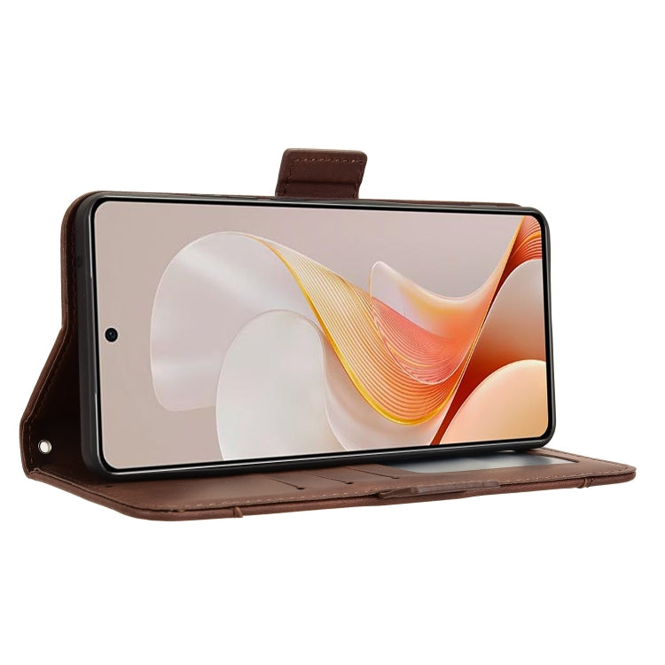 For vivo S19 5G Skin Feel Calf Texture Card Slots Leather Phone Case