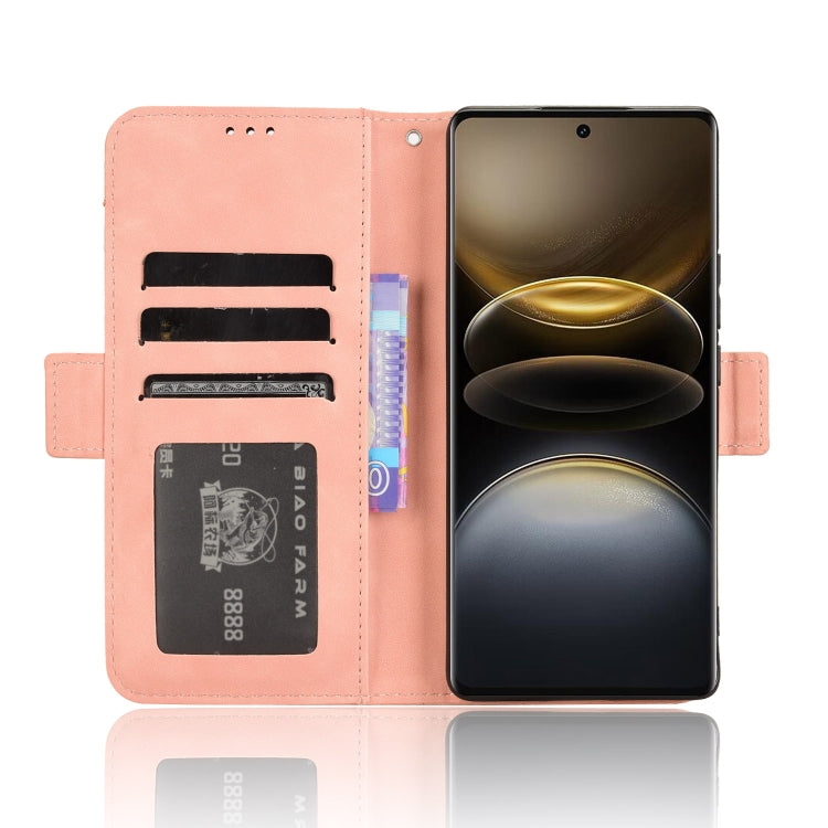 For vivo X100 Ultra 5G Skin Feel Calf Texture Card Slots Leather Phone Case