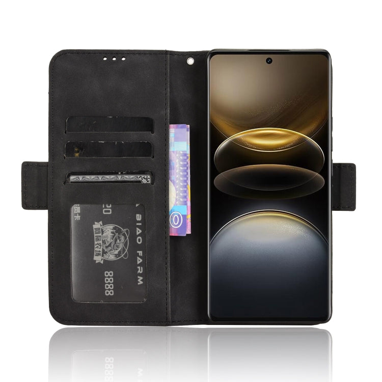 For vivo X100 Ultra 5G Skin Feel Calf Texture Card Slots Leather Phone Case