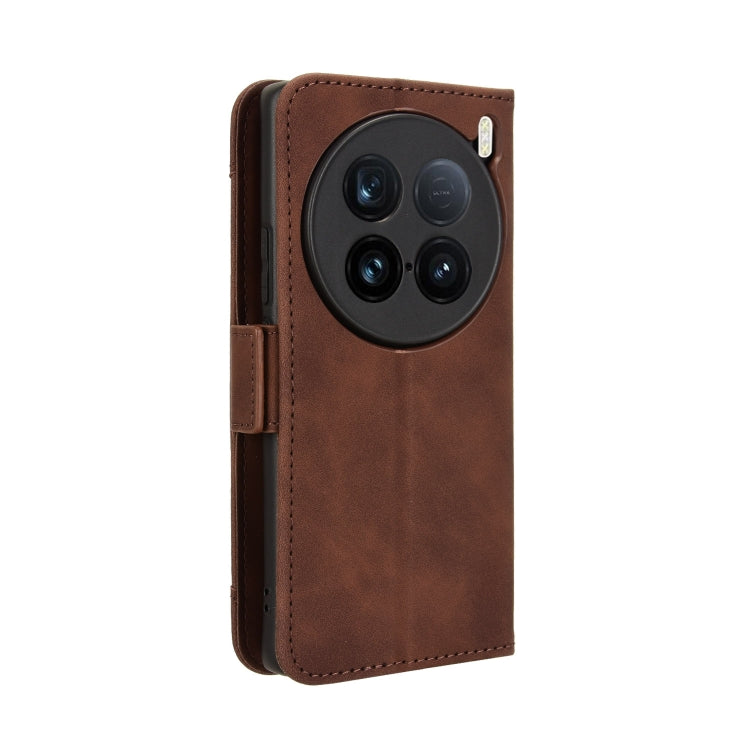 For vivo X100 Ultra 5G Skin Feel Calf Texture Card Slots Leather Phone Case