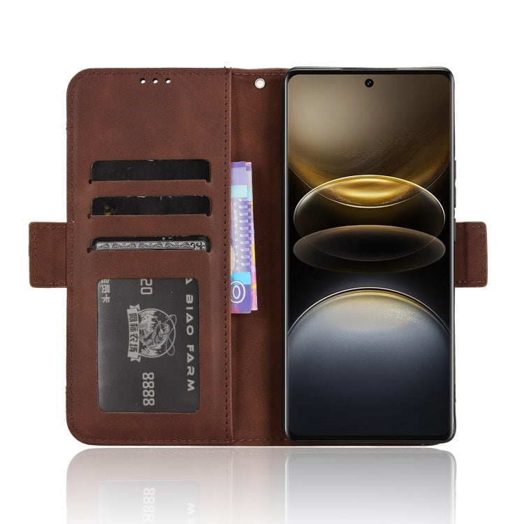 For vivo X100 Ultra 5G Skin Feel Calf Texture Card Slots Leather Phone Case
