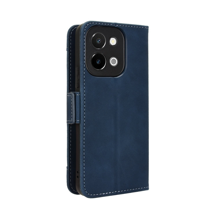 For vivo Y28 4G Skin Feel Calf Texture Card Slots Leather Phone Case