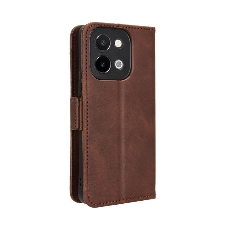 For vivo Y28 4G Skin Feel Calf Texture Card Slots Leather Phone Case